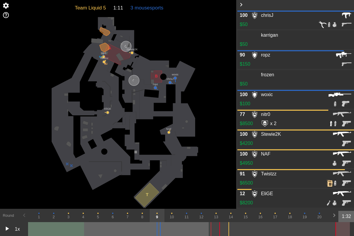 Image showing ESL9 mousesports vs Liquid